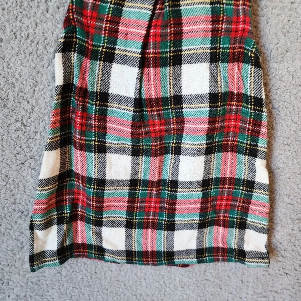 NEW Carter's Sleeveless Collared A Line Dress Plaid Acrylic Knit Holiday Sz‎ 12M
